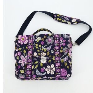 Vera Bradley Womens Crossbody Messenger Bag Floral Quilted Multicolor Adjustable